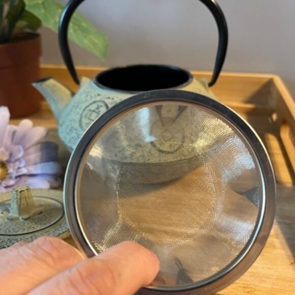 Cast iron Japanese teapot Nambu Ironware Tekki Kozeni Vtg - Picture 4 of 5